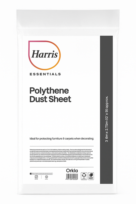Harris Essentials Polythene Dust Sheet – 12ft x 9ft