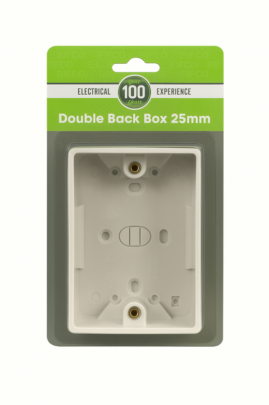 Double Back Box 25mm – Pifco