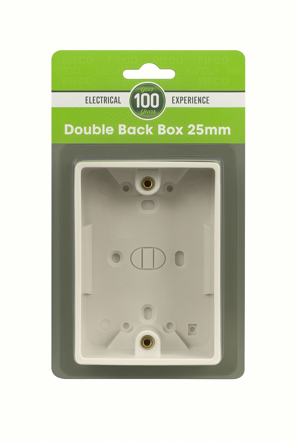 Double Back Box 25mm – Pifco